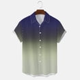 thumbnail image 4 of SHIXIAOO Chemise Décontractée de Printemps pour Hommes à Col Rabattu Imprimé Complet Manches Courtes de Plage Chemise de Vacances Extérieure T-Shirt Surdimensionné pour Hommes Chemises de Travail Décontractées pour Hommes, 4 of 5