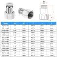 thumbnail image 2 of Uxcell 5pcs Push to Connect Fittings 1/4" Tube OD x 1/4" NPT Thread Female Straight Pneumatic Tube Fittings PCF1/4-N02 Quick Connect Air Line Fittings Air Hose Fittings, White, 2 of 7