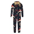 thumbnail image 6 of Penkiiy Christmas Pajamas for Family Matching Cute Long Sleeve Couples Soft Sleepwear One Piece Funny Christmas Pjs Sets S Black, 6 of 6
