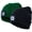 Dark Green&Balck, variant on Morttic 2Pcs Unisex Knit Beanie Hat with Headlamp Button Battery Knit Hat With Light LED Knit Hat Winter LED Hat Light