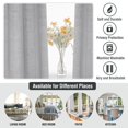 thumbnail image 6 of 2 Curtains Linen Sheer Curtains 63 Inch Length Semi Sheer Curtains Silver Linen Curtain Panels for Living Room/Bedroom Light Filtering Curtains 2 Panels, 6 of 9
