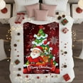 thumbnail image 4 of TanSiDing 3pcs Festive Holiday Throw Blanket - Ultra Soft Reversible Flannel Fleece - Cozy Couch Sofa Cover for Christmas Decor & Winter Warmth 75*100cm, 4 of 6