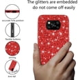 thumbnail image 3 of Compatible with Poco X3 Pro Case, Glitter Sparkly Xiaomi Poco X3 Pro Phone Case with Slim Silicone Shockproof Protective Bumper Cover for Cute Girls Women (Red), 3 of 7