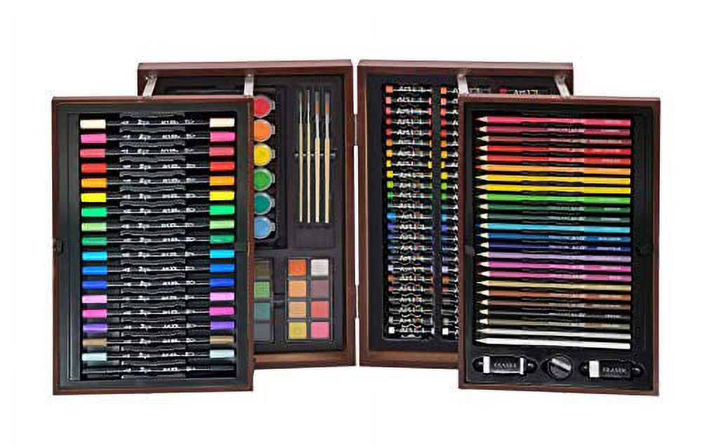 Art 101 Deluxe Multifunctional Art Set / Kit with 168 Pieces in a Wood Case  for Children to Adults - Yahoo Shopping