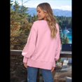 thumbnail image 4 of Sudaderas de Gran Tamaño para Mujer, Sudaderas con Capucha, Camisetas de Cuello Redondo, Conjuntos de Otoño, Ropa de Invierno Y2K para Adolescentes Rosa XL, 4 of 7