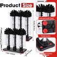 thumbnail image 7 of 2 Pack Water Bottle Cleaning Brush Two Size with Suction Base Glass Cup Washer 3 Head Bristle Brush for Bar Beer Cup,1set * cup washer for sink, 7 of 7