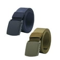 thumbnail image 3 of Masteelf Duty Belt 2pcs Canvas Web Belt Fabric Belt with Single Prong Buckle Adjustable Buckle Long Waistband for Men Teens Style 3, 3 of 10