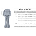 thumbnail image 3 of Txenfivo Girls Sweatsuits 2 Piece Sets with Bootcut Pants Long Sleeve Casual Outfit Matching Sets for Girl, 5-16, 3 of 9