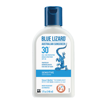 Blue Lizard Australian Sunscreen - Sensitive Skin, SPF 30+, 5 Oz