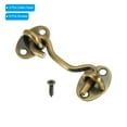 thumbnail image 3 of Uxcell 3 Inch Hook Eye Latch, 2 Pack Carbon Steel Privacy Hook and Eye Latch Gate Latch Lock, Bronze, 3 of 5