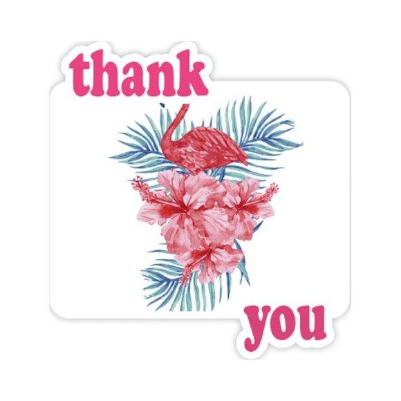 Flango Symbol Thank You Stickers Quote Grateful