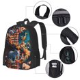 thumbnail image 2 of Disketp Whimsical Animal Spiral Mochila Minimalista de Gran Capacidad, Mochila de Viaje para Escuela, Trabajo o Uso Diario, 2 of 6