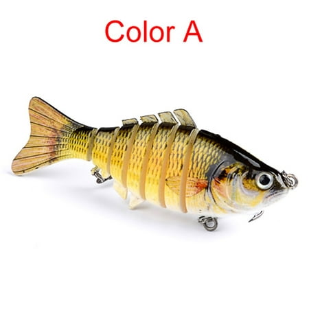 Fish Lures Fishing Crankbaits Bass Minnow Crank 7 Segment Multi Jointed Baits Swimbait Tackle with
