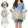 thumbnail image 5 of Yayeee Foldable Storage Basket for Shelves with Handles Set of 2 Waterproof Cloth Bins, Colorful Wildflowers, 5 of 7