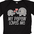 thumbnail image 4 of Inktastic Papaw Grandpa Loves Me Boys or Girls Long Sleeve Baby Bodysuit, 4 of 5