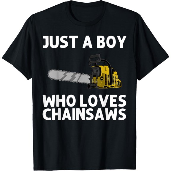 Playful Comfort Tee - Cool Chainsaw For Boys Kids Lumberjack Arborist Tree Logger T-Shirt