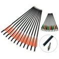 thumbnail image 2 of LELINTA 20 Inches Hunting Archery Bolts 12pcs Crossbow Carbon Arrow Spine with 4" Vane For Recurve/composite bow Archery, 2 of 8
