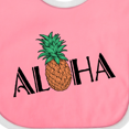 thumbnail image 4 of Inktastic Aloha- with Pineapple Boys or Girls Baby Bib, 4 of 4