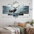 thumbnail image 4 of Designart "Deer Mist I" Animals Metal Wall Décor Set, 4 of 5