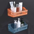 thumbnail image 3 of 4 Shelves Toilet Plastic Storage Shelves Toilet Washstand Wall Mounted Storage Shelves Non Perforated Shelves, 3 of 6