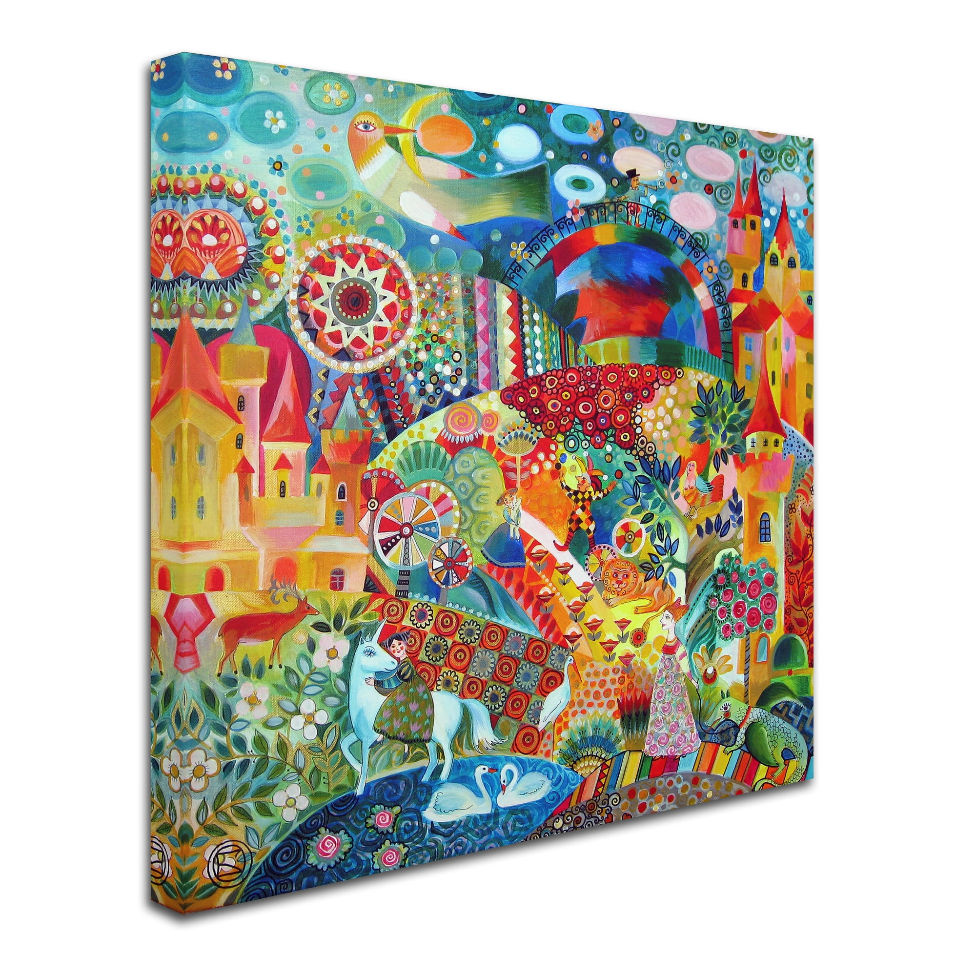 Trademark Fine Art 'Unicorn' Canvas Art by Oxana Ziaka