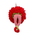 thumbnail image 3 of Corona Decorativa para árbol de Navidad con Forma de Pata de , Colgante para Fiesta, Decoración de Pared, Adorno Colgante de Navidad para Oficina, Piernas rojas, 3 of 8