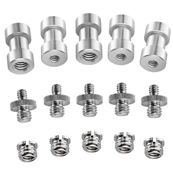 Raindrops Stand Screw Mount Tripod Adapter Screw for Photography Setup 15PCS/Set