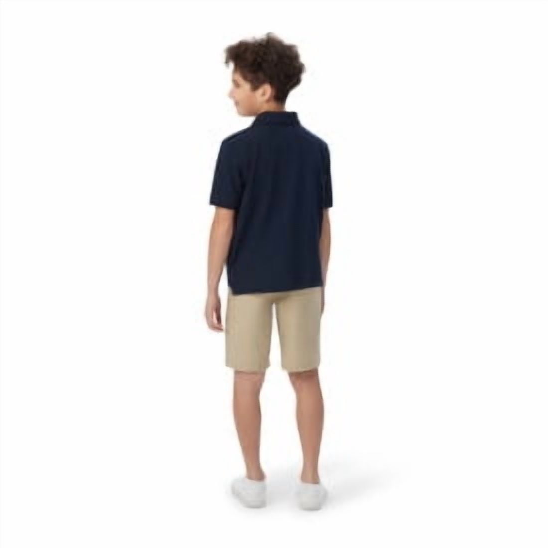French Toast Boys School Uniform Short Sleeve Pique Polo Shirt, Sizes 4-20 & Husky