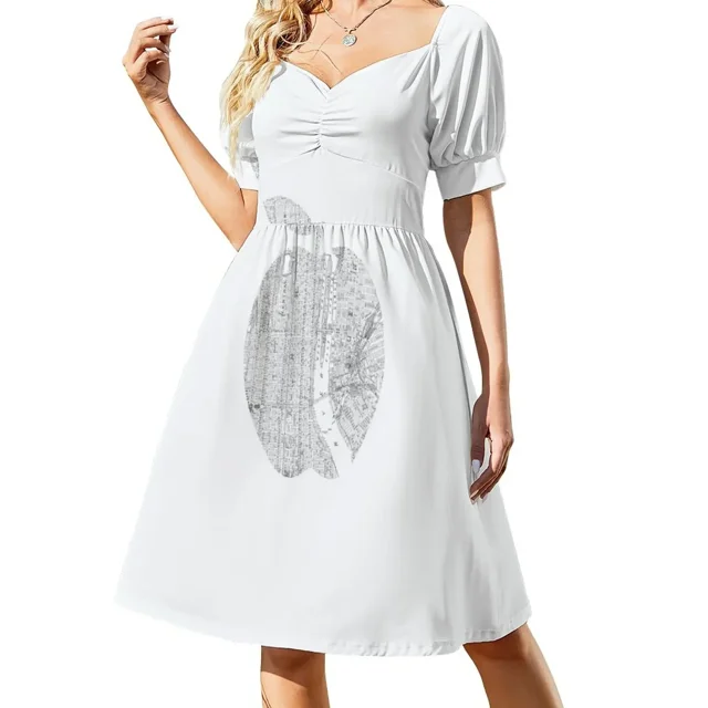 New York New York Big Vestido de manga corta ropa de mujer recién llegados vestido de noche elegante y elegante