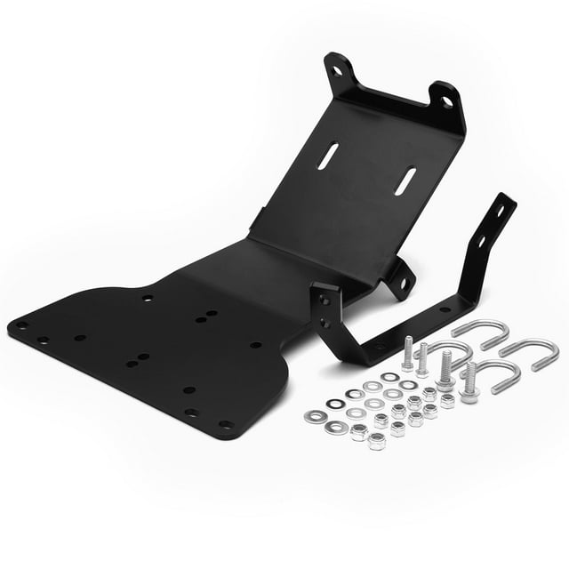 Krator Heavy-Duty ATV Winch Mount Bracket Compatible with 2000-2007 Honda Rancher 350 400 Models- Ultra Durable, Powder Coated Steel, High-Tensile Strength
