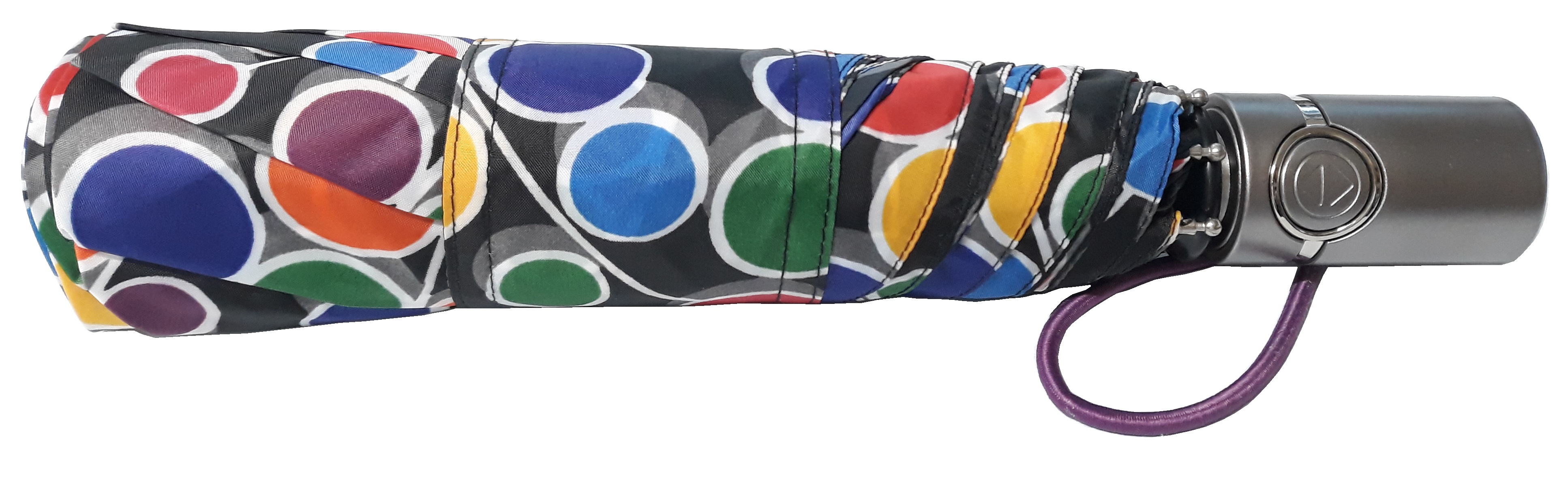 totes Auto Open Auto Close Umbrella With NeverWet technology, Viney Dot