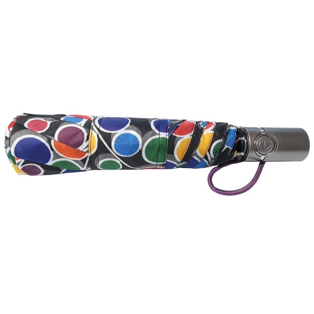 totes Auto Open Auto Close Umbrella With NeverWet technology, Viney Dot