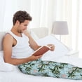 thumbnail image 5 of Logiee Flamingos And Palms Print Pajama Pants for Men,Men’s Pajama Bottoms,Mens PJ Pants with Pockets & Button Fly-Small, 5 of 6