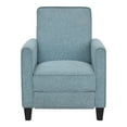 thumbnail image 5 of Mudah Fabric Upholstered Push Back Reclining Chair, Blue, 5 of 5