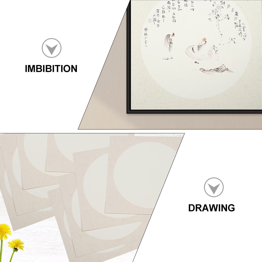 UPOUART White Chinese Painting Paper for Ink Diffusion and Water Absorption, Ideal for Traditional Chinese Brush Art and