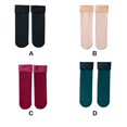 thumbnail image 3 of Minnieouse Calcetines cálidos para mujer, gruesos, térmicos, de Color sólido, Otoño Invierno, cómodos, transpirables, suministros de Medias Color de piel 3 pares, 3 of 6
