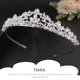 thumbnail image 2 of KAKOWELY Tiara de cumpleaños con corona de diamantes de imitación para boda, diadema de diamantes de imitación de alta gama para niña, 2 of 3