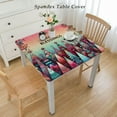 thumbnail image 2 of nygtbtfer Tablecloth Trees Rectangle Table Cloth Holiday Blessings Washable Table Cover for Winter Holiday Picnic Dining, 2 of 7