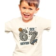 thumbnail image 3 of Checkered 6 7 Basketball, Skateboard & Gaming Shirt for Boys Funny Meme Graphic Tee for Kids Natural Shirt 5-6, 3 of 5