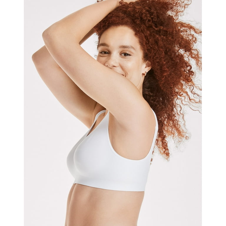 Tek Gear Pullover Wire Free Sports Bra X-LARGE White NEW