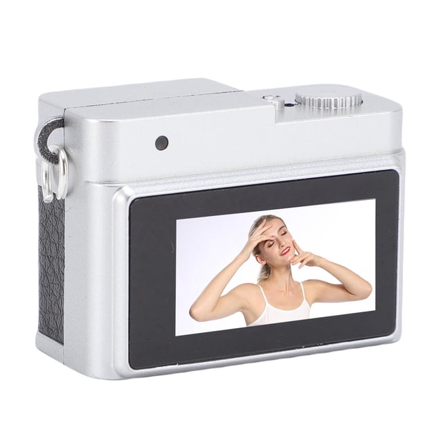 Mini Cámara De Llavero, Cámara De 32 GB Retro Micro Digital Con Pantalla De Color De 0.96 Pulgadas, 1080p 2MP Regector De Video De Bolsillo Compacto Con Luz LED, 6 Filtros Para