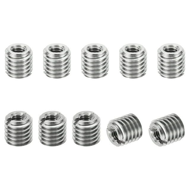 Unique Bargains Adaptateurs Filetés Manchon Réducteur Écrou M8 * 1,25 Mâle à M4 * 0,7 Femelle Réparation Insert Vis Réducteur 8mm 10 Pcs
