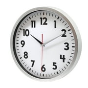 Mainstays 12\ Quartz Modern Indoor Schoolhouse Clock, Easy Read Dial
