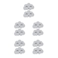 thumbnail image 3 of Guardoinrt 2pcs Cute Smiling Clouds For Decorative Wall Stickers Cloud Wall Boards ABS 3d Wall Board Easy To Install type 1 5Set, 3 of 6
