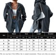 thumbnail image 2 of Abrigo Sudadera básica para mujer Estilo casual Sudadera con capucha con bolsillos Traje diario Ygjytge Gris S para Mujer, 2 of 8