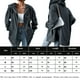 thumbnail image 2 of Abrigo Sudadera básica para mujer Estilo casual Sudadera con capucha con bolsillos Traje diario Ygjytge Gris S para Mujer, 2 of 9