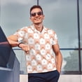 thumbnail image 4 of Fotbe love plaid fox Camiseta Polo de Golf para Hombre con Estampado – Camisa Deportiva Transpirable con Cuello Abotonado-XX-Large, 4 of 6