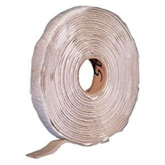 Hengs 5828 - Metal/EPDM Rubber Off-White Trimmable Roll Tape (1/2"W x 30'L)