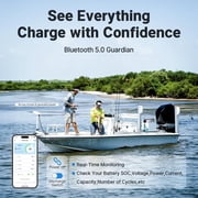 Redodo 12V 165Ah Dual Purpose Bluetooth Lithium Battery, 2112Wh, 1200CCA Group 31 Marine Starting Battery with Self Heating, IP67 Waterproof