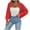 Red, variant on ShiShine Women's Long Sleeve Open Front Knitted Crop Cardigan Drop Shoulder Knit Shrug Sweater
